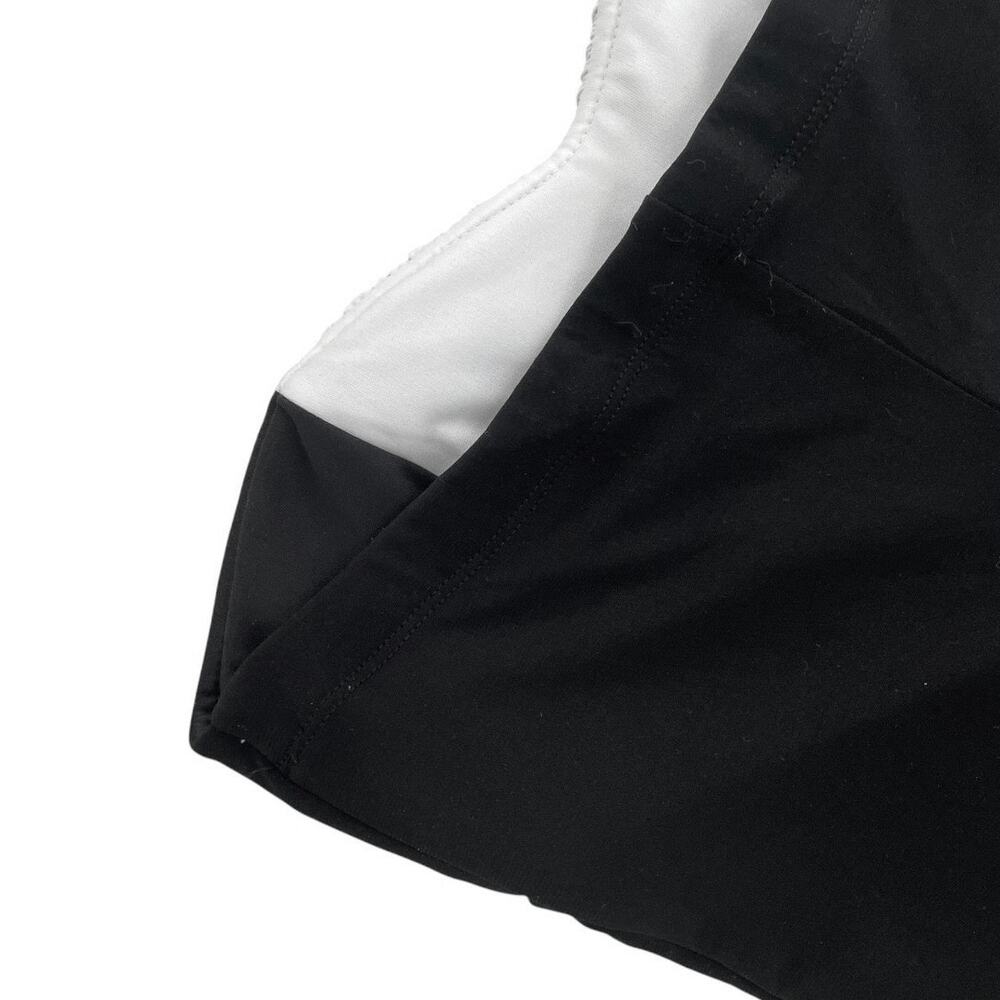 Ruby Rox Black & White Ruched Bodycon Strapless Mini Dress - Picture 6 of 7